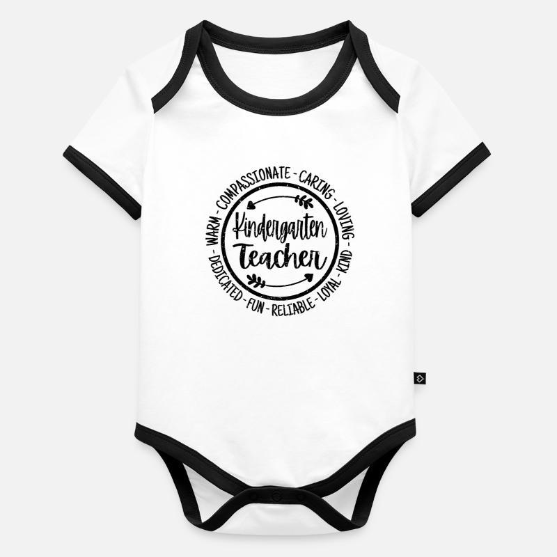 Kindergarten Teacher Organic Baby Contrasting Bodysuit