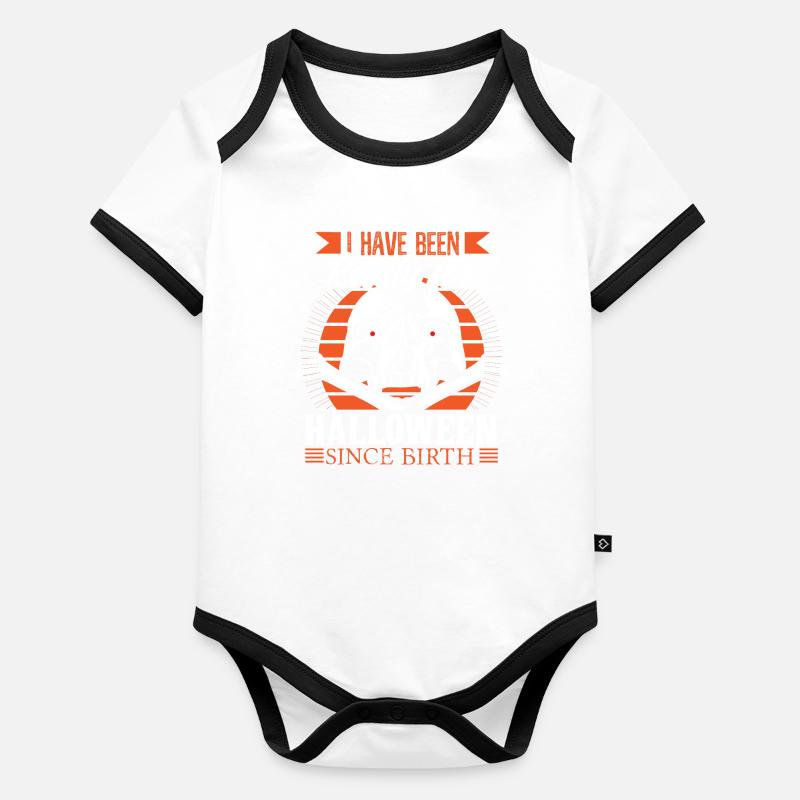Halloween October Organic Baby Contrasting Bodysuit