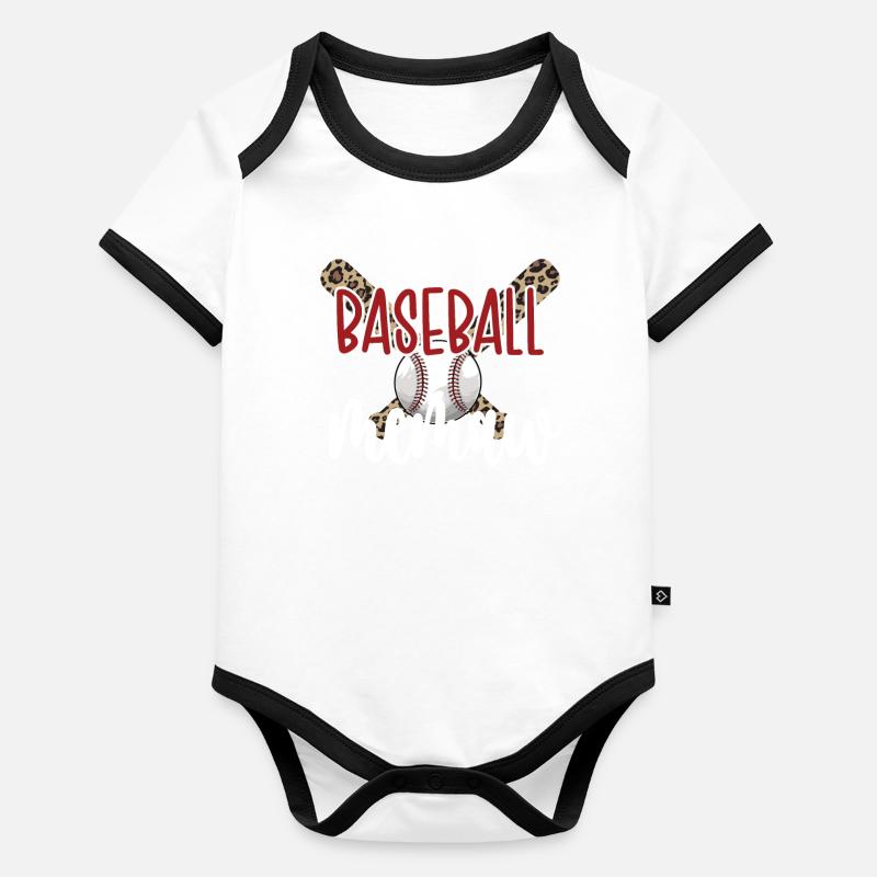 Memaw Oma Eines Baseballspieler Baseball Memaw Baby Bio-Kurzarm-Kontrastbody