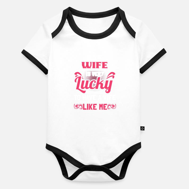 Homo Ehe Lesben Liebe Geschenk Baby Bio-Kurzarm-Kontrastbody