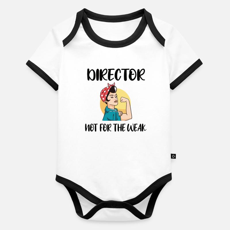 Stolzer Direktor Wertschätzung Direktor Geschenk Baby Bio-Kurzarm-Kontrastbody