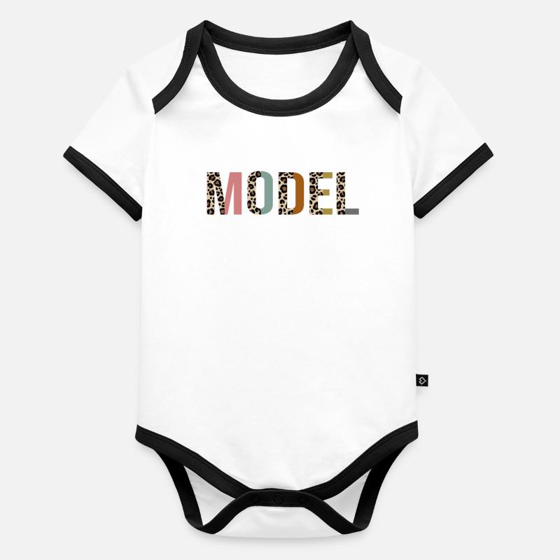 Model Organic Baby Contrasting Bodysuit
