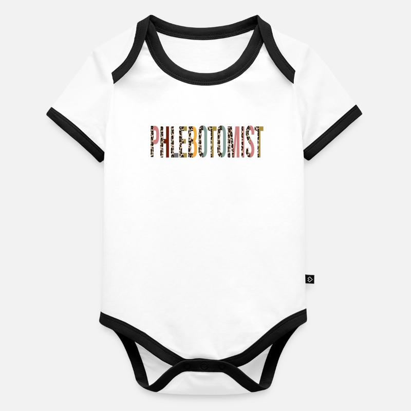 Phlebotomist Organic Baby Contrasting Bodysuit