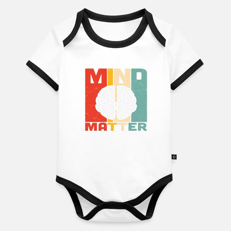 L’ compte Body Bébé bio contrasté manches courtes