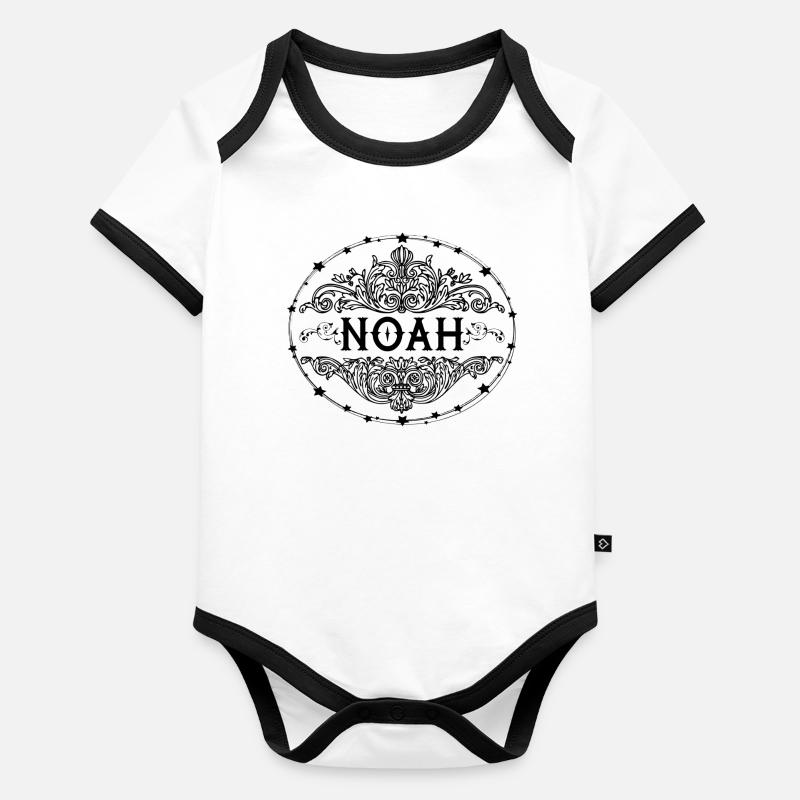 Noah Baby Bio-Kurzarm-Kontrastbody
