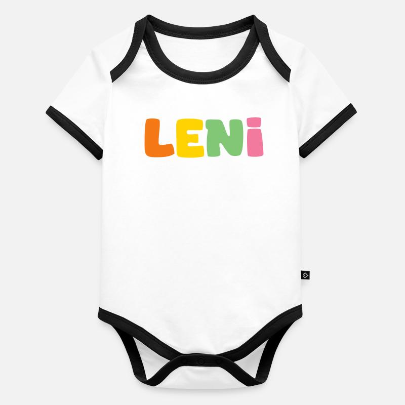 Nom - Leni Body Bébé bio contrasté manches courtes