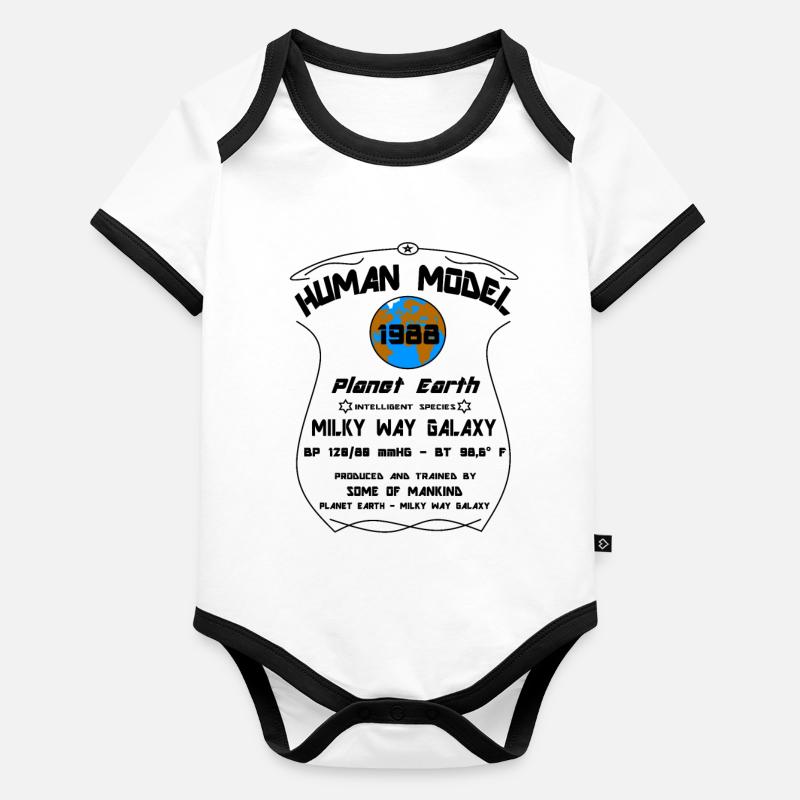 1988 Baby Bio-Kurzarm-Kontrastbody