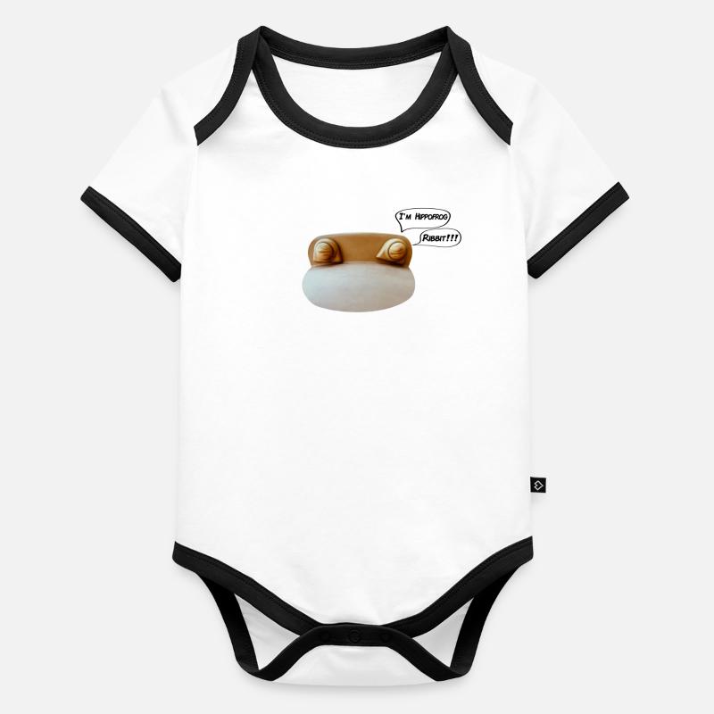 Hippofrog Organic Baby Contrasting Bodysuit
