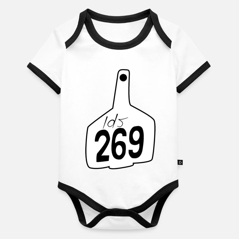 269 Vegan Design Organic Baby Contrasting Bodysuit