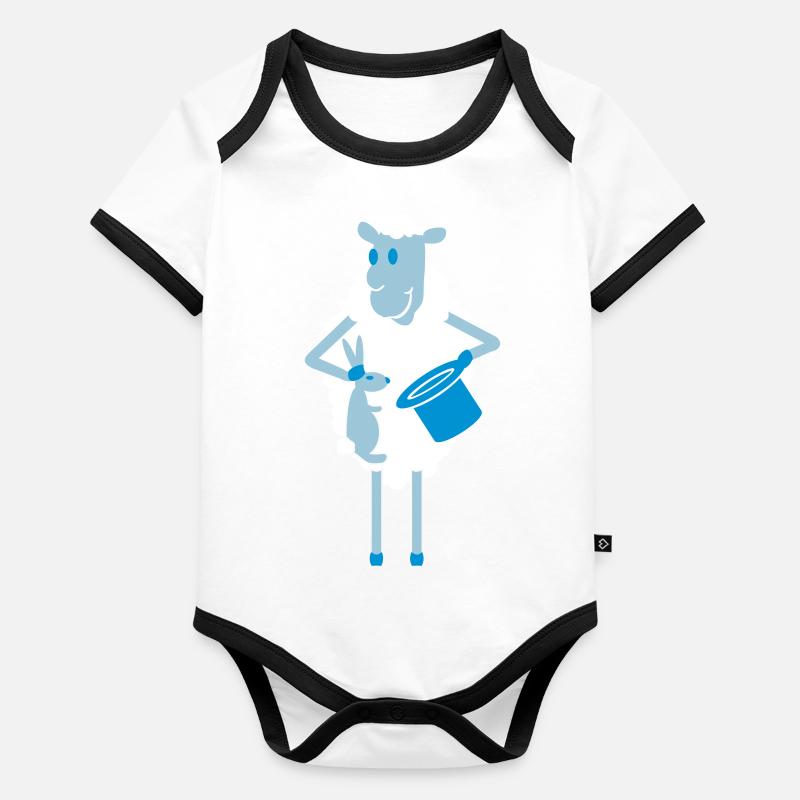 Sheep Trick / Sheep Trick (3c) Organic Baby Contrasting Bodysuit