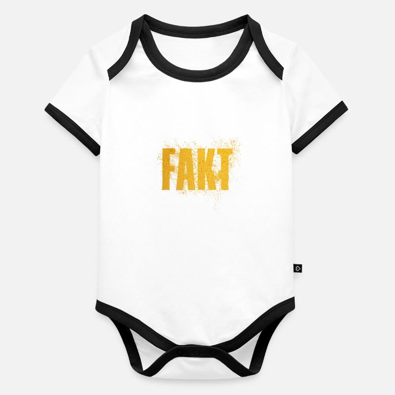 Fait Body Bébé bio contrasté manches courtes
