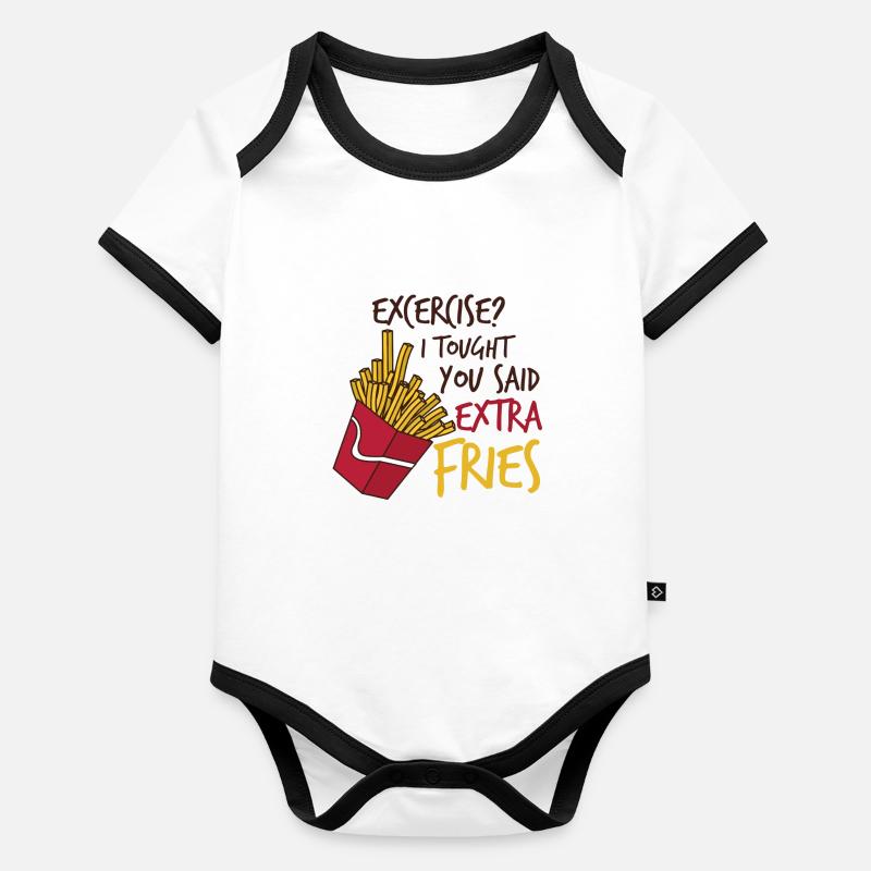 Extra Pommes Baby Bio-Kurzarm-Kontrastbody