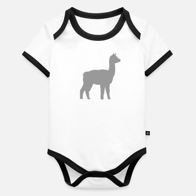 Alpaca Body Bébé bio contrasté manches courtes