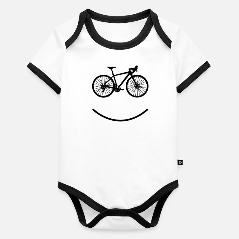 Vélo Body Bébé bio contrasté manches courtes
