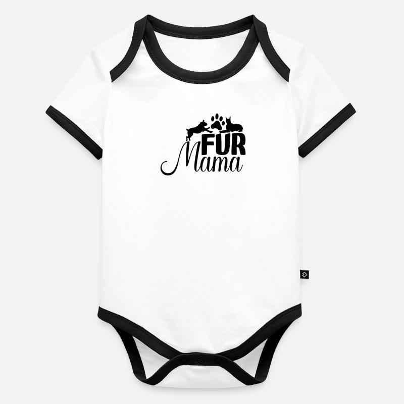 Fur Mom Organic Baby Contrasting Bodysuit