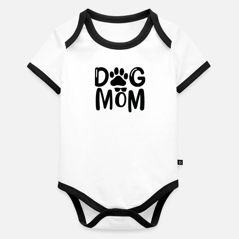 Hundemama Baby Bio-Kurzarm-Kontrastbody