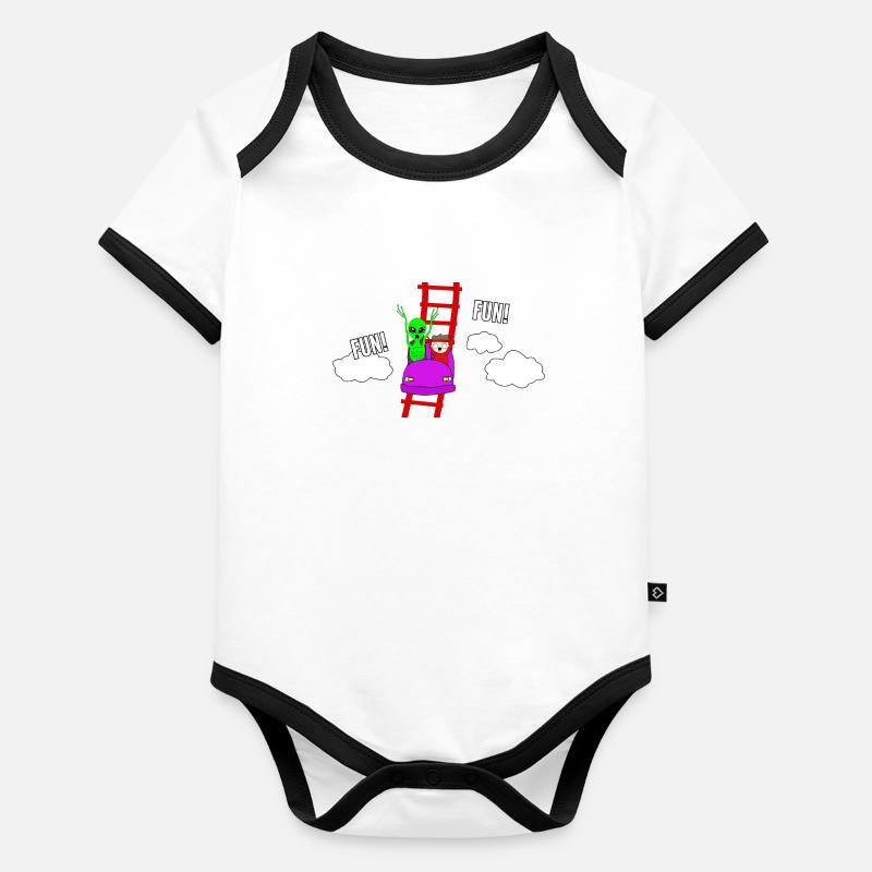 Raid Area 51 Alien Fun Baby Bio-Kurzarm-Kontrastbody