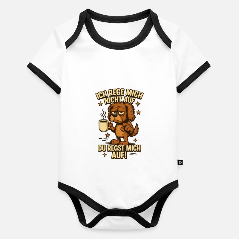 I don't get upset, the others upset me Organic Baby Contrasting Bodysuit