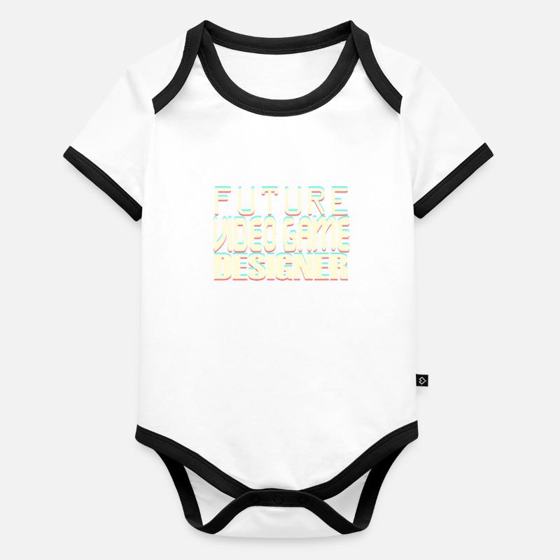 Future Video Game Designer Baby Bio-Kurzarm-Kontrastbody