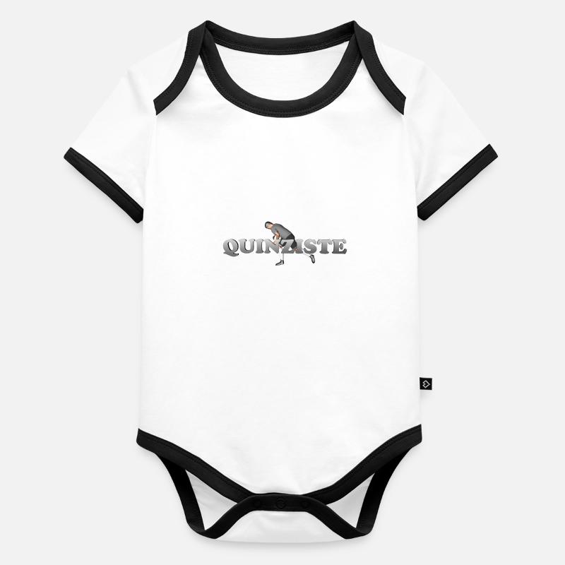 QUINZISTE Body Bébé bio contrasté manches courtes