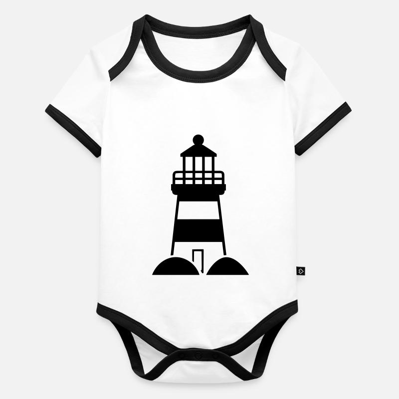 lighthouse Organic Baby Contrasting Bodysuit