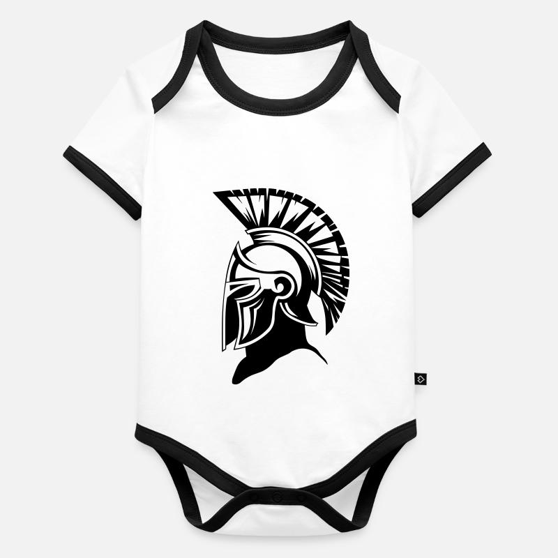 Sparta Guerrier Spartan Body Bébé bio contrasté manches courtes