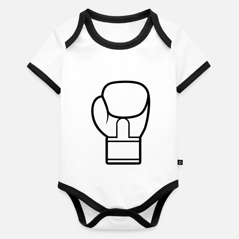 gant de boxe Body Bébé bio contrasté manches courtes