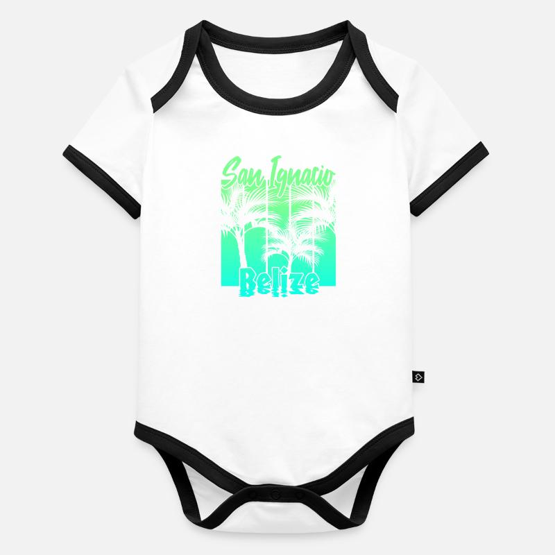 San Ignacio Belize Organic Baby Contrasting Bodysuit