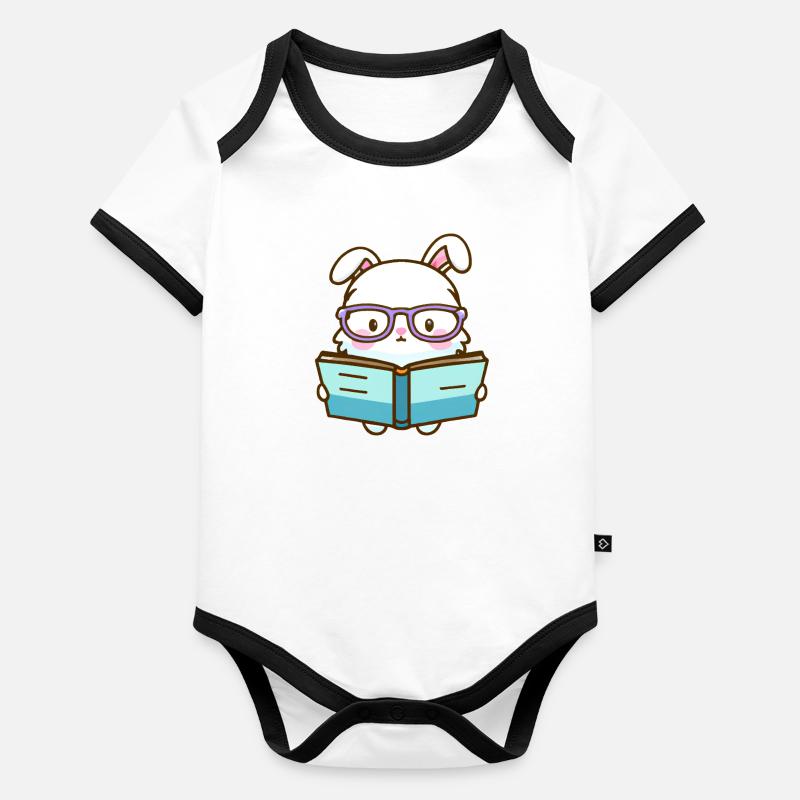 Bookworm Organic Baby Contrasting Bodysuit