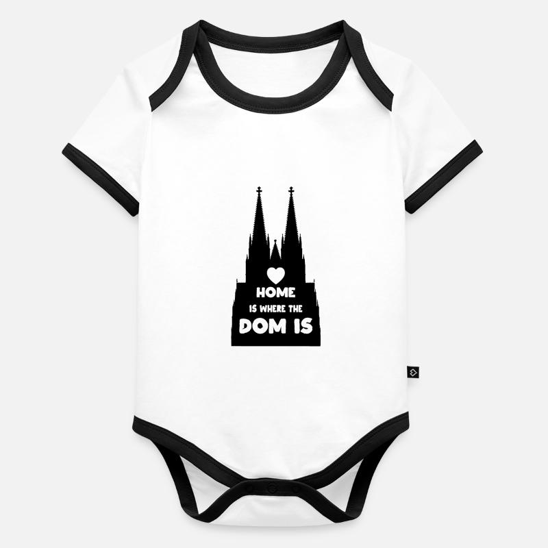 Cologne Body Bébé bio contrasté manches courtes