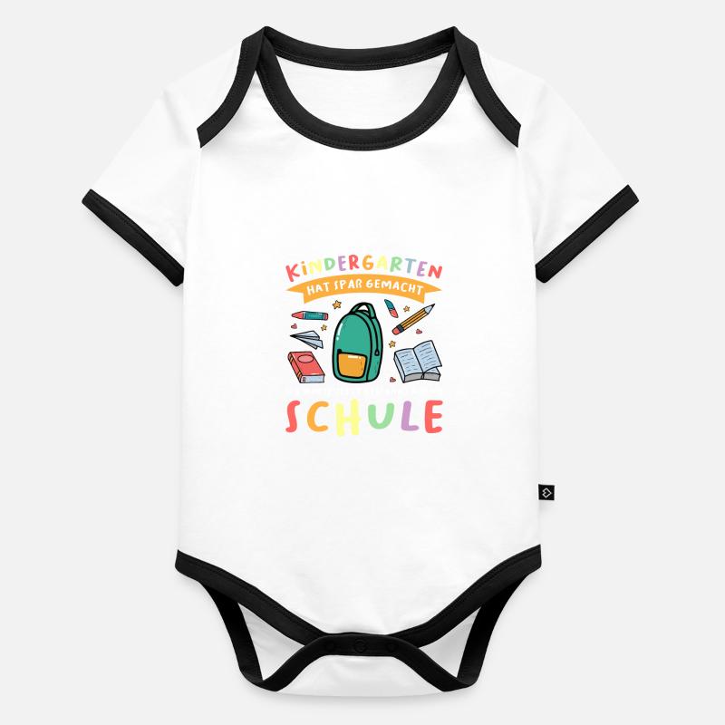 Kindergarten Abschluss Kindergarten Abschluss Gesc Baby Bio-Kurzarm-Kontrastbody