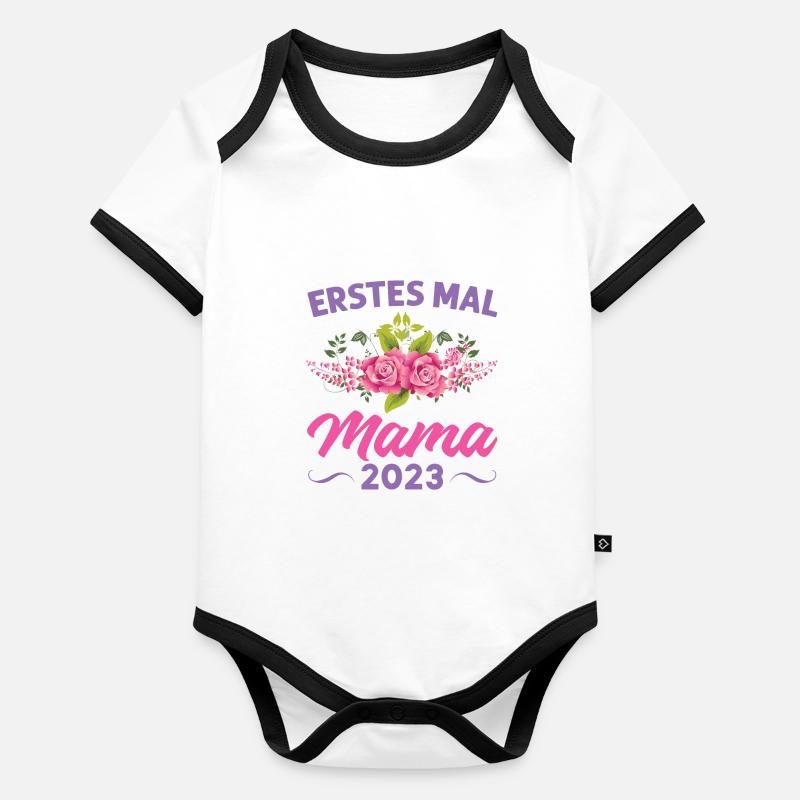 Mutter Mama Tochter Geschenk Baby Bio-Kurzarm-Kontrastbody