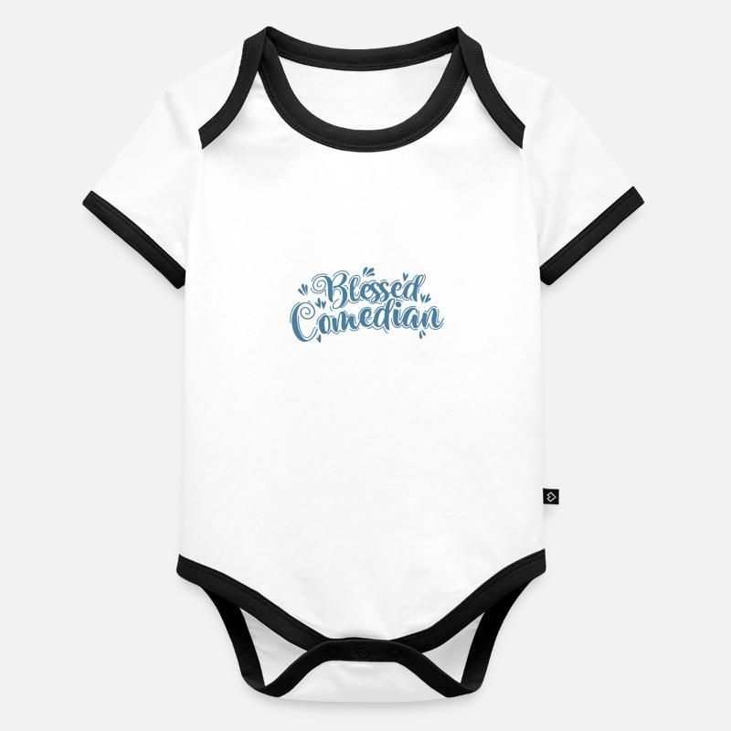 Bless Comedian Humor Witz Baby Bio-Kurzarm-Kontrastbody