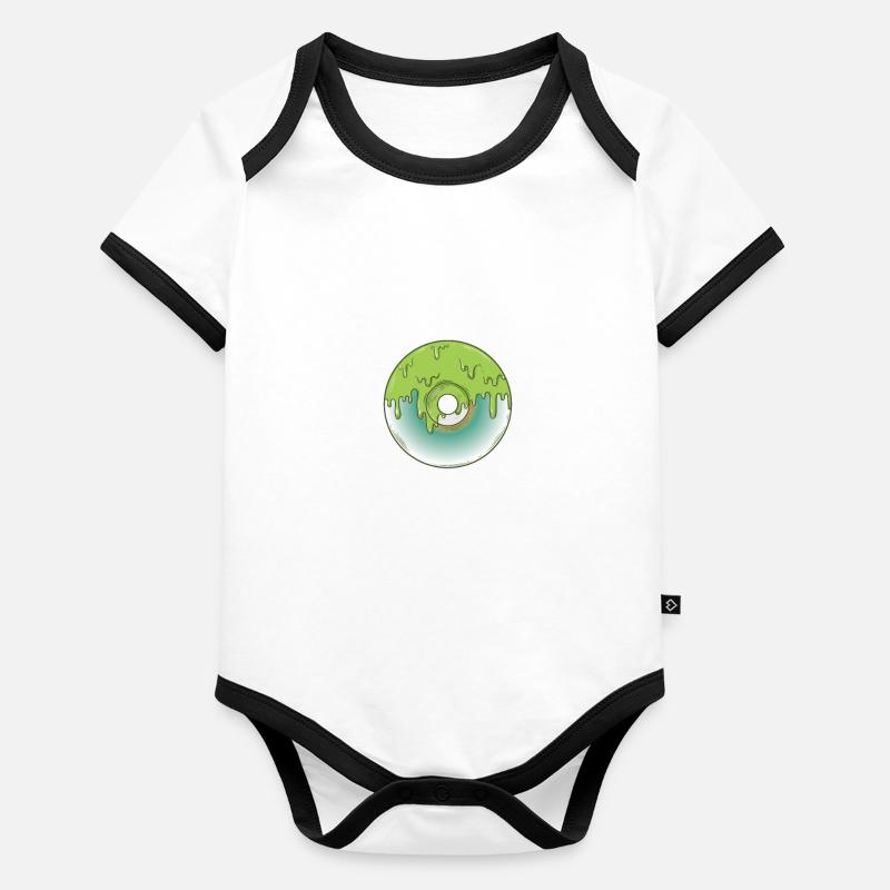 CD retro storage module data carrier Organic Baby Contrasting Bodysuit