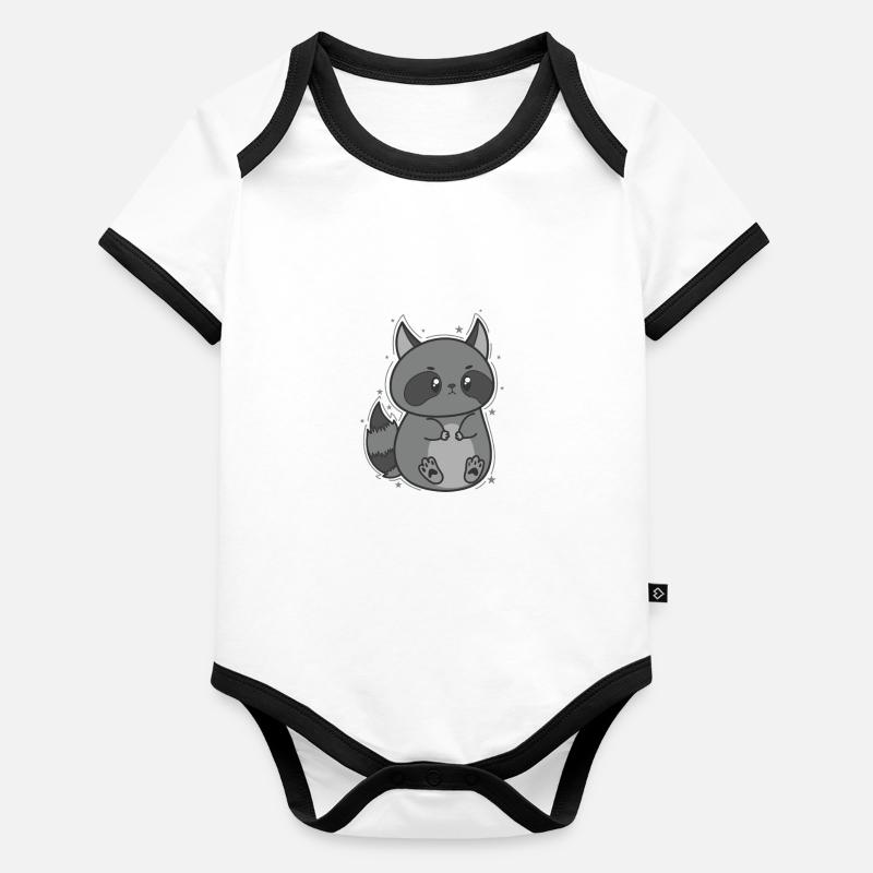 mignon omnivore lavable Body Bébé bio contrasté manches courtes