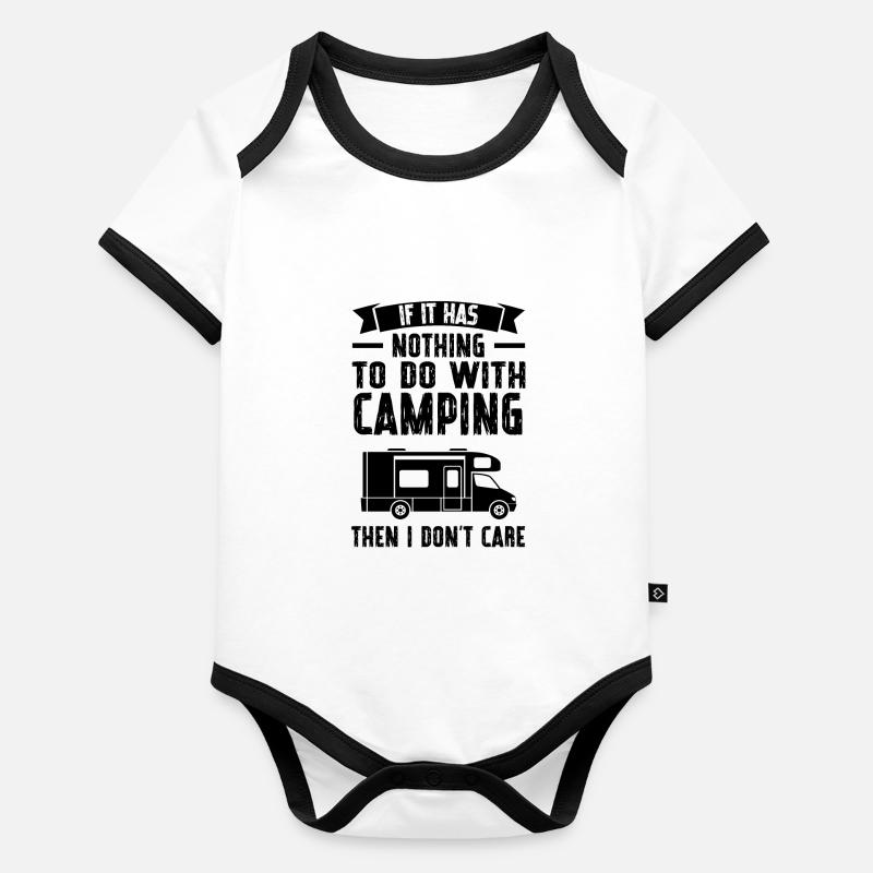Campen Camping Camping-Liebhaber Geschenk Baby Bio-Kurzarm-Kontrastbody
