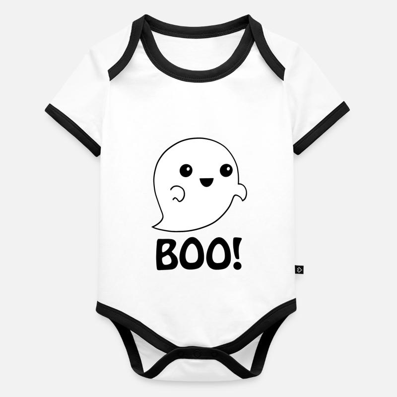 Cute ghost. Organic Baby Contrasting Bodysuit