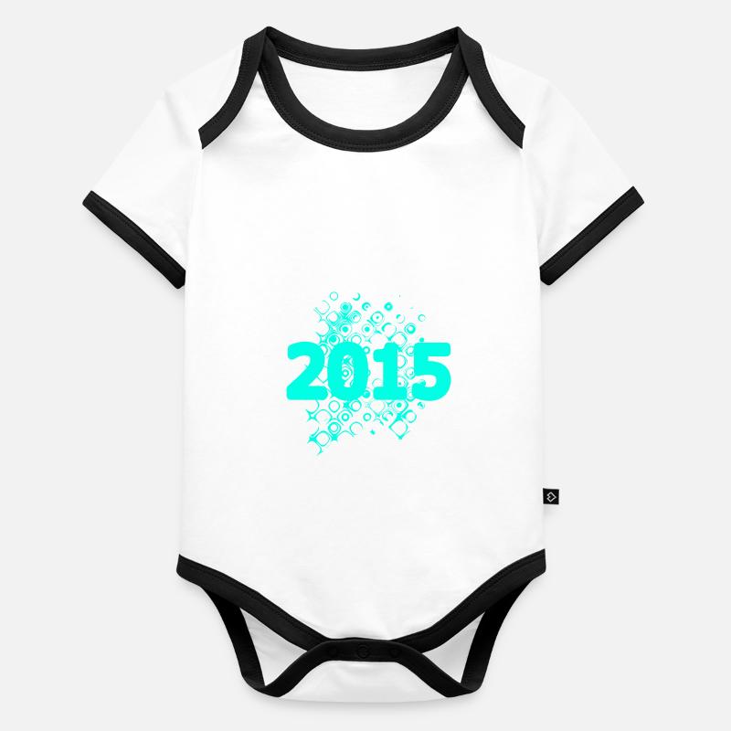 Année : 2015 Body Bébé bio contrasté manches courtes