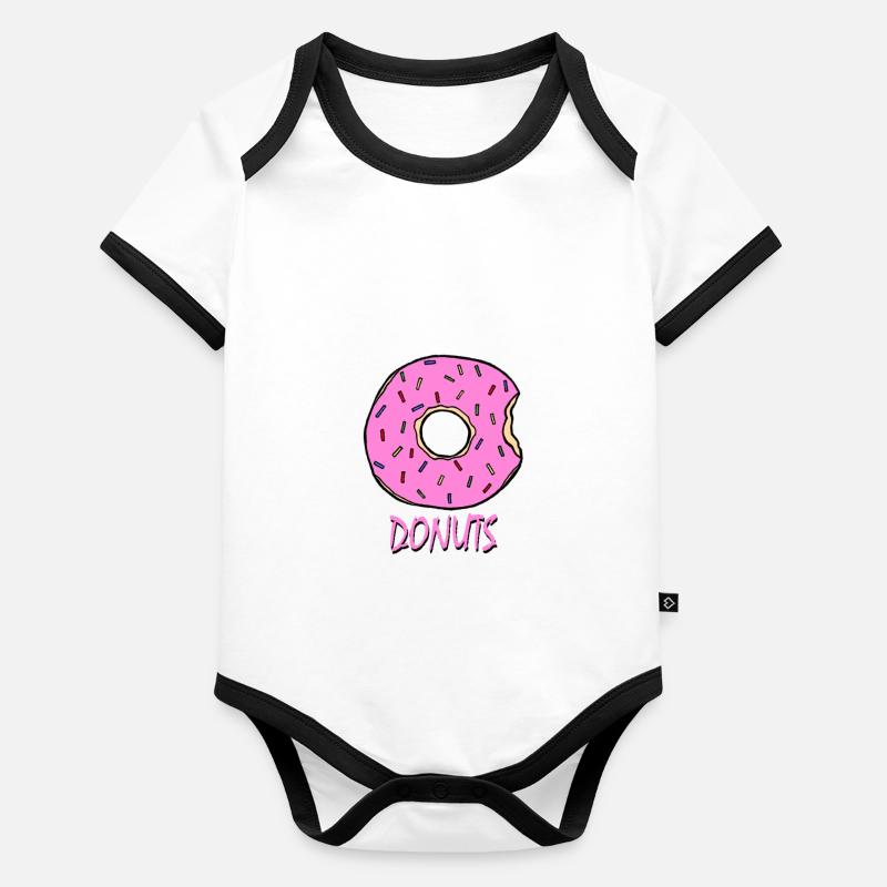 DONUTS Baby Bio-Kurzarm-Kontrastbody