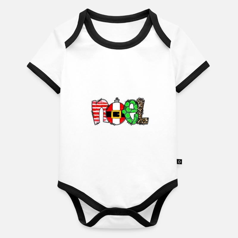 Noel Baby Bio-Kurzarm-Kontrastbody
