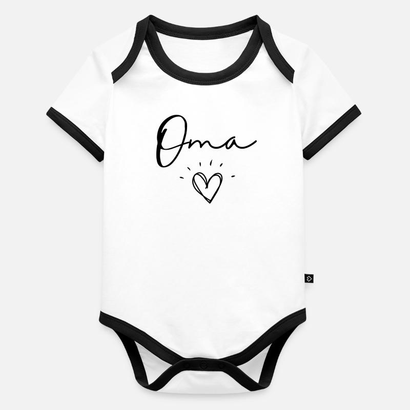 oma Organic Baby Contrasting Bodysuit