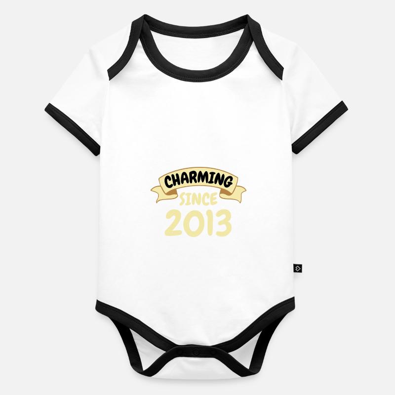 10. Geburtstag Geschenk Charmant seit 2013 Baby Bio-Kurzarm-Kontrastbody