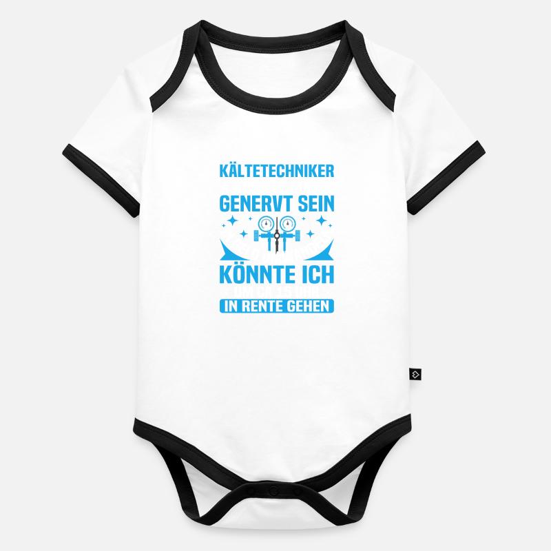 Refrigeration System Tool Mechatronics Technician for Organic Baby Contrasting Bodysuit