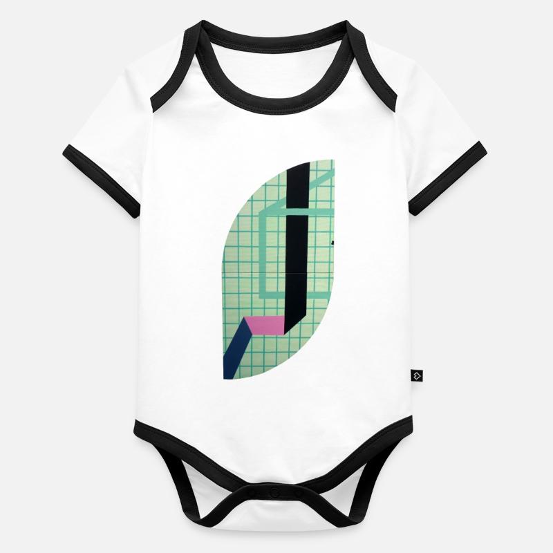 Forme inconnue Body Bébé bio contrasté manches courtes