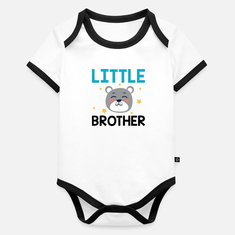Brüderchen - Baby Bio-Kurzarm-Kontrastbody - undefined