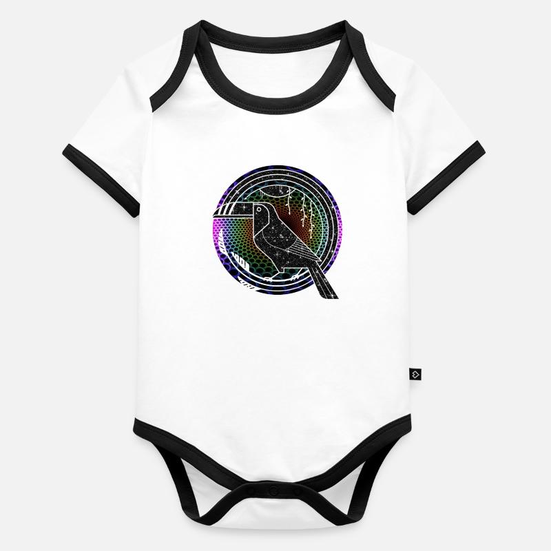 Toucan Graphic Organic Baby Contrasting Bodysuit