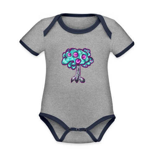 Neon Tree - Organic Baby Contrasting Bodysuit