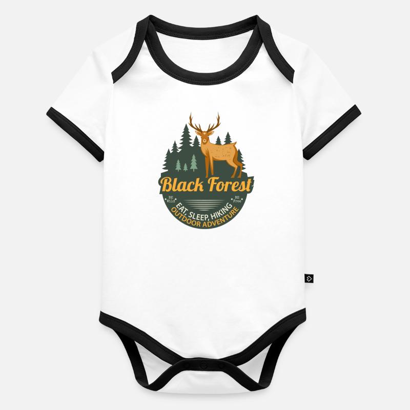 Outdoor Adventure Baby Bio-Kurzarm-Kontrastbody