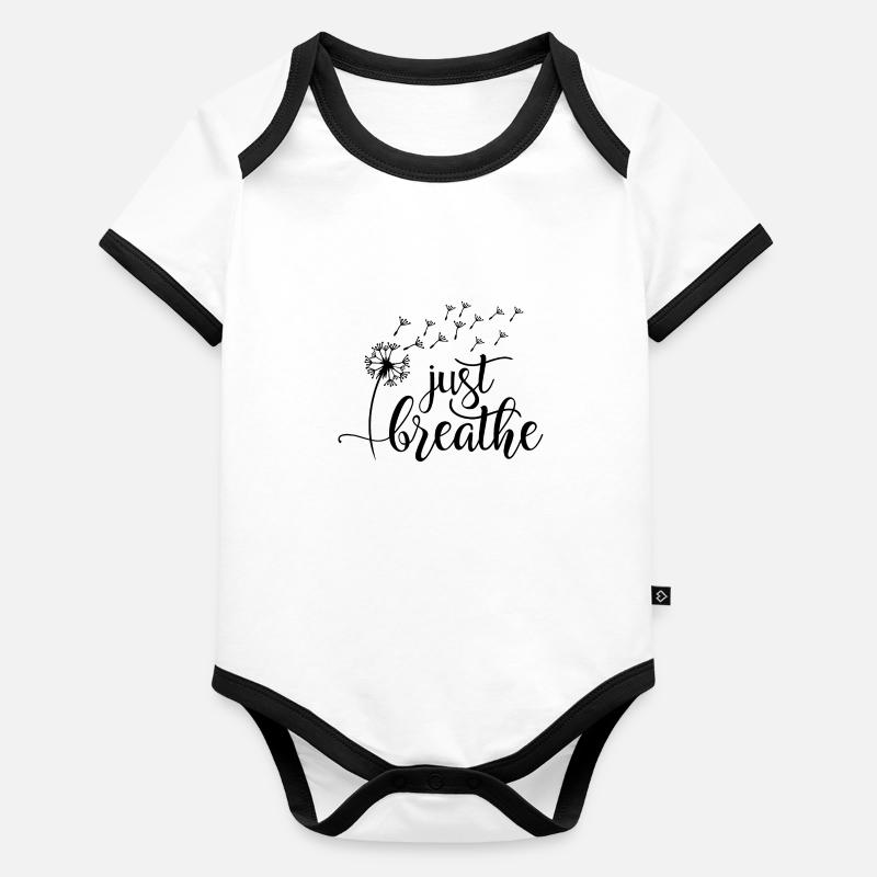 Respire juste Body Bébé bio contrasté manches courtes