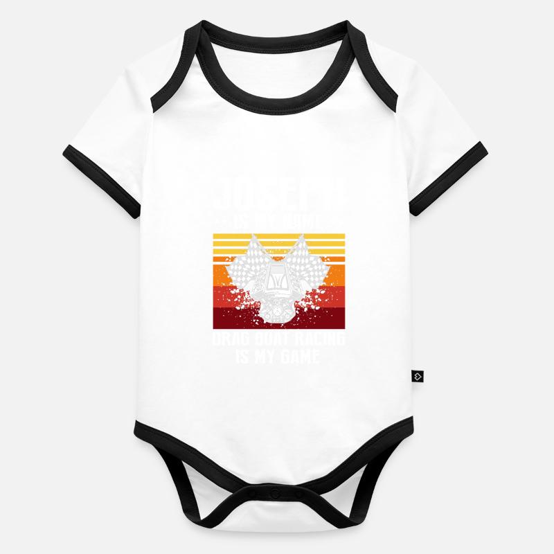 Drag Boot Design für Rennbootfahrer Baby Bio-Kurzarm-Kontrastbody